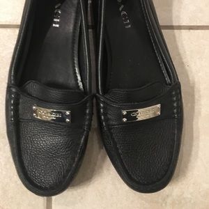 Black coach loafers